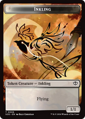 Inkling (0006) // Spirit (0010) Double-Sided Token [Secrets of Strixhaven Tokens] | Mega City Incorporated