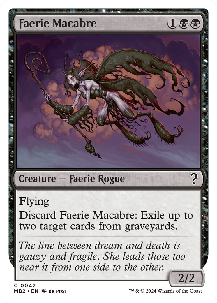 Faerie Macabre (White Border) [Mystery Booster 2] | Mega City Incorporated