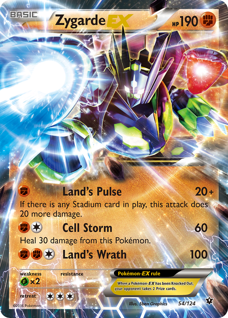 Zygarde EX (54/124) [XY: Fates Collide] | Mega City Incorporated