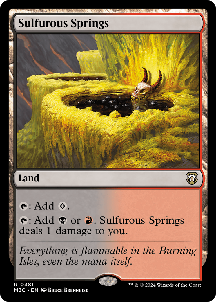 Sulfurous Springs (Ripple Foil) [Modern Horizons 3 Commander] | Mega City Incorporated