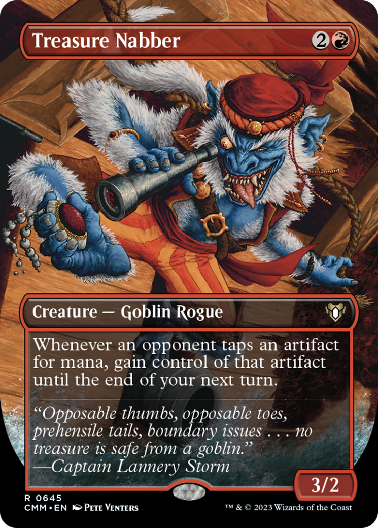 Treasure Nabber (Borderless Alternate Art) [Commander Masters] | Mega City Incorporated