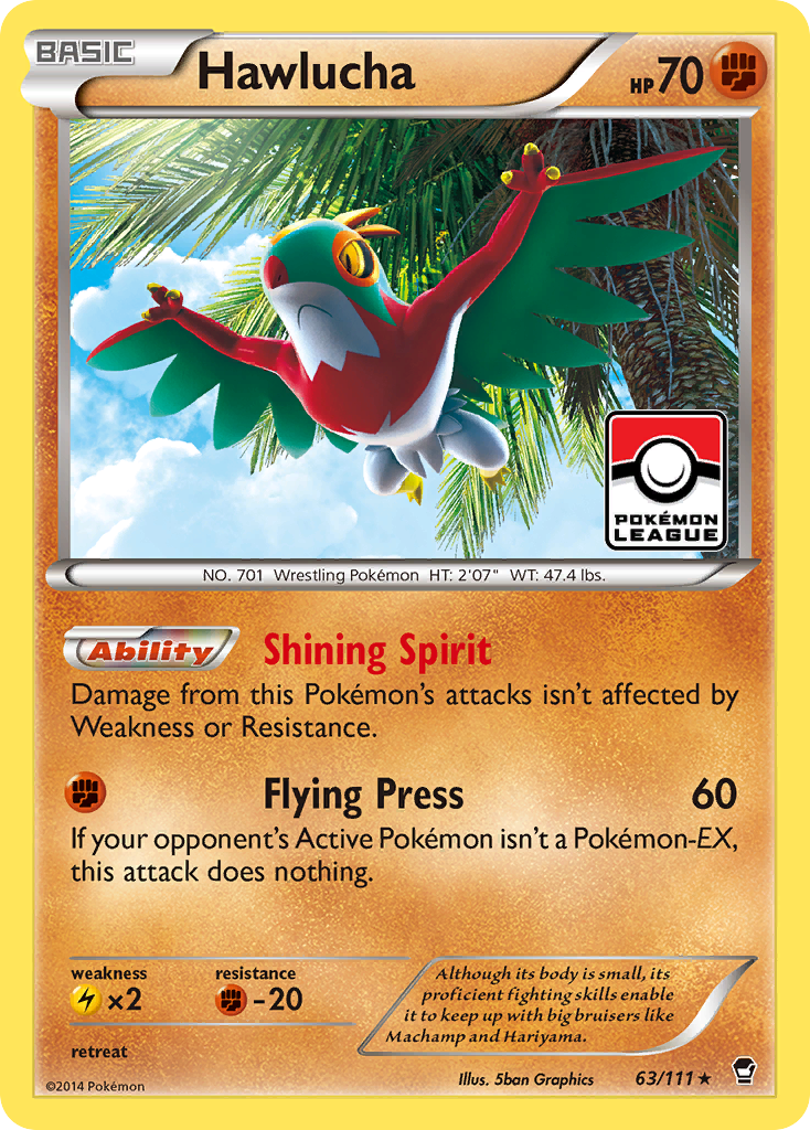 Hawlucha (63/111) [XY: Furious Fists] | Mega City Incorporated