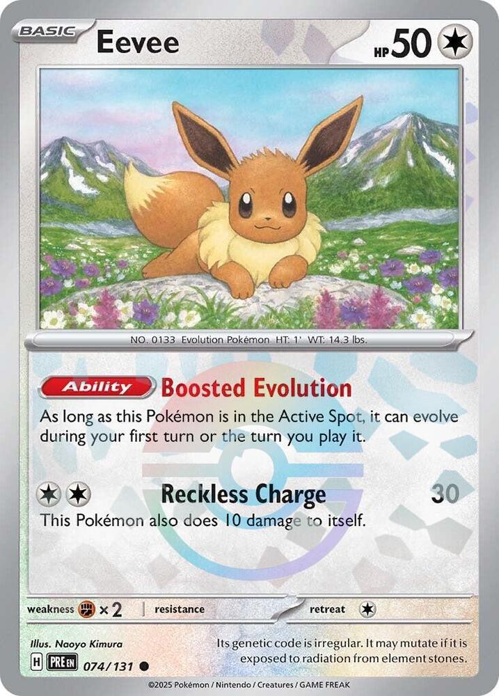 Eevee (074/131) (Poke Ball Pattern) [Scarlet & Violet: Prismatic Evolutions] | Mega City Incorporated