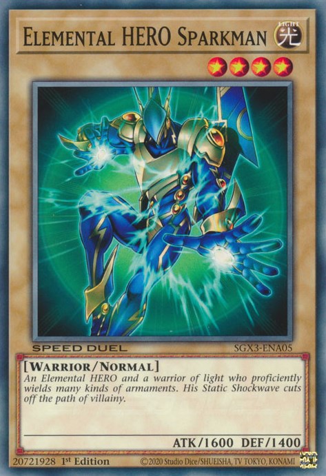 Elemental HERO Sparkman [SGX3-ENA05] Common | Mega City Incorporated