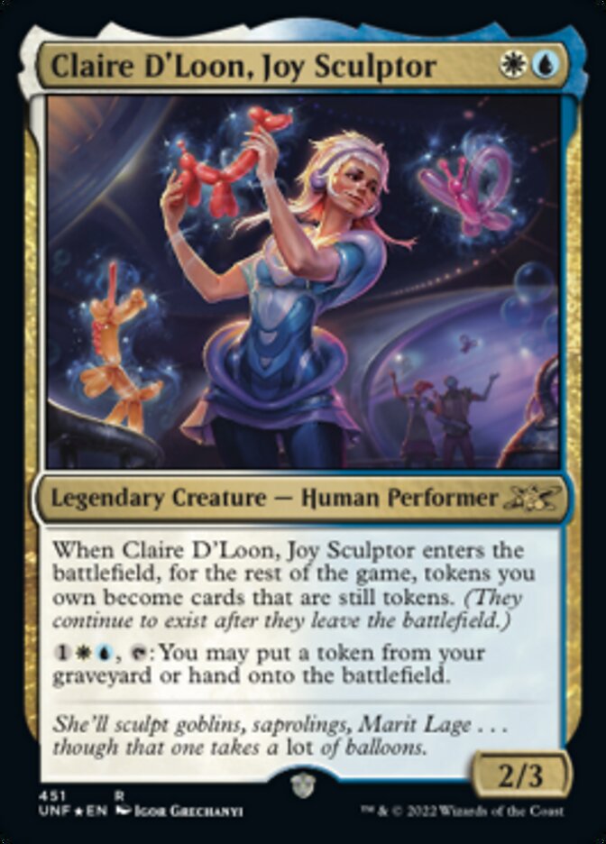 Claire D'Loon, Joy Sculptor (Galaxy Foil) [Unfinity] | Mega City Incorporated