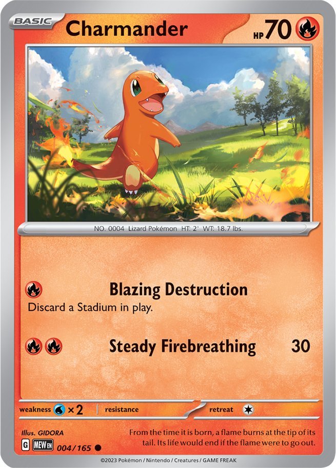 Charmander (004/165) [Scarlet & Violet 151] | Mega City Incorporated