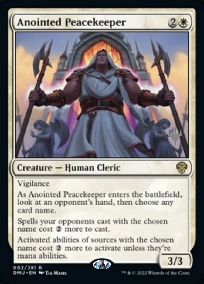 Anointed Peacekeeper (Promo Pack) [Dominaria United Promos] | Mega City Incorporated