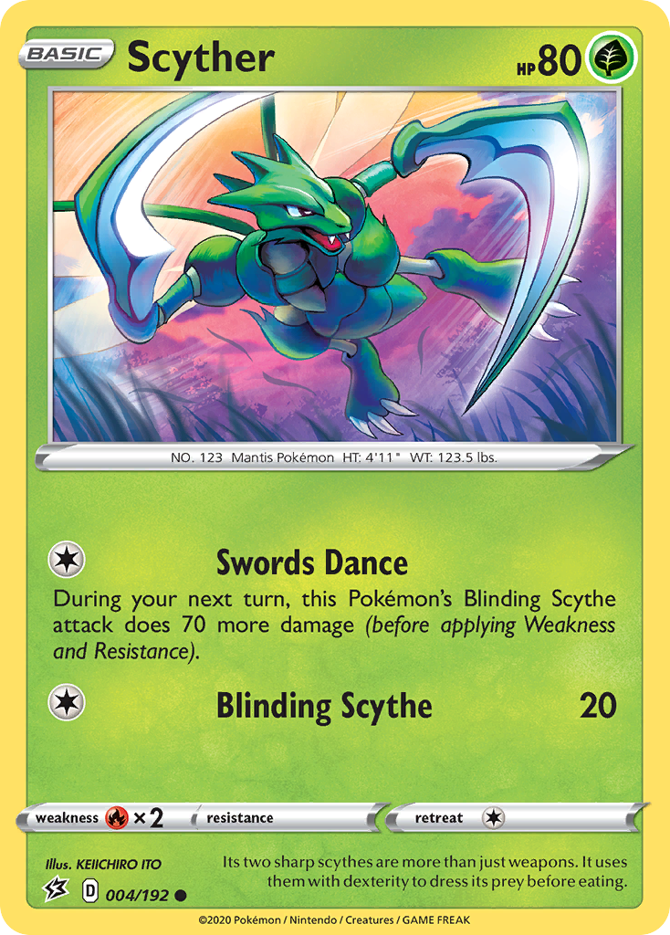 Scyther (004/192) [Sword & Shield: Rebel Clash] | Mega City Incorporated