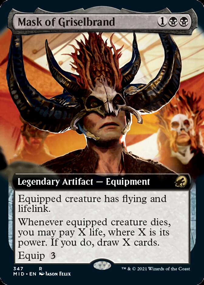 Mask of Griselbrand (Extended Art) [Innistrad: Midnight Hunt] | Mega City Incorporated