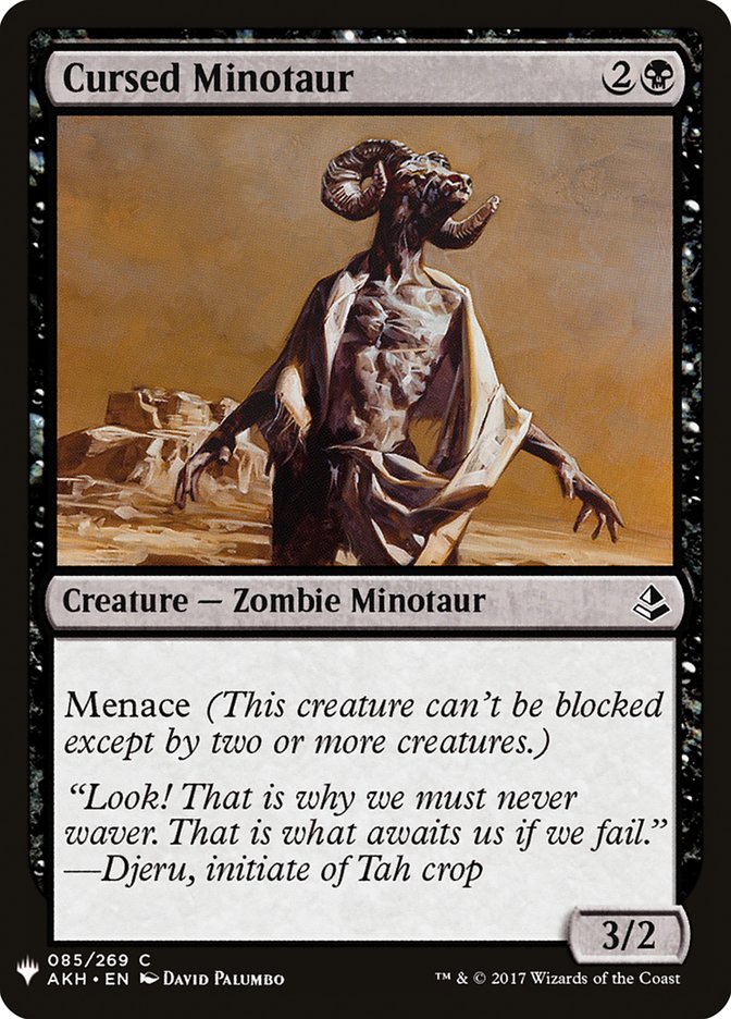 Cursed Minotaur [Mystery Booster] | Mega City Incorporated