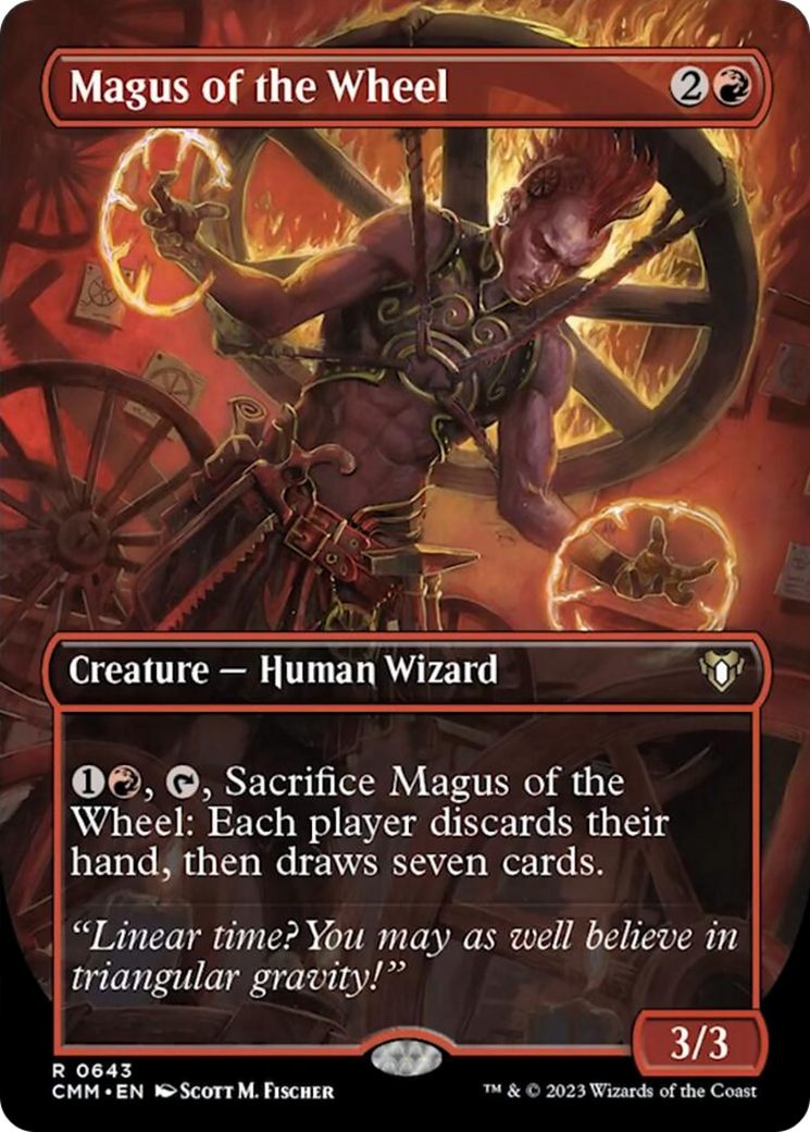 Magus of the Wheel (Borderless Alternate Art) [Commander Masters] | Mega City Incorporated