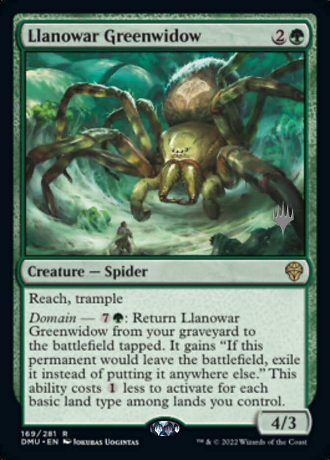 Llanowar Greenwidow (Promo Pack) [Dominaria United Promos] | Mega City Incorporated