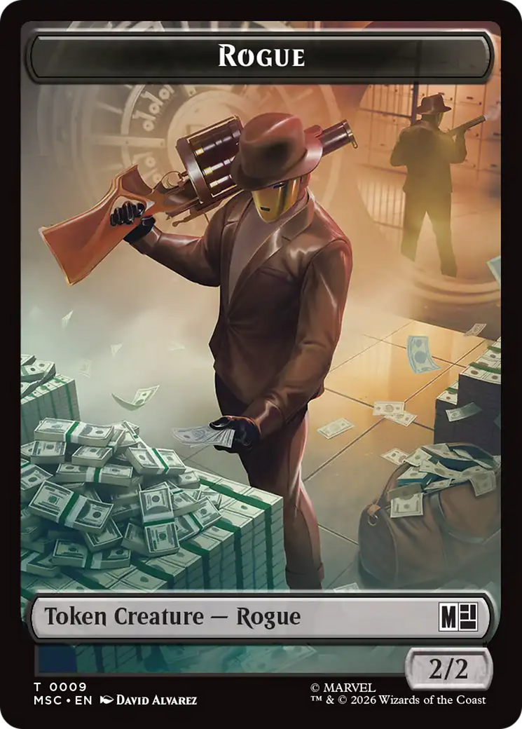 Copy // Rogue Double-Sided Token [Marvel Super Heroes Commander Tokens] | Mega City Incorporated