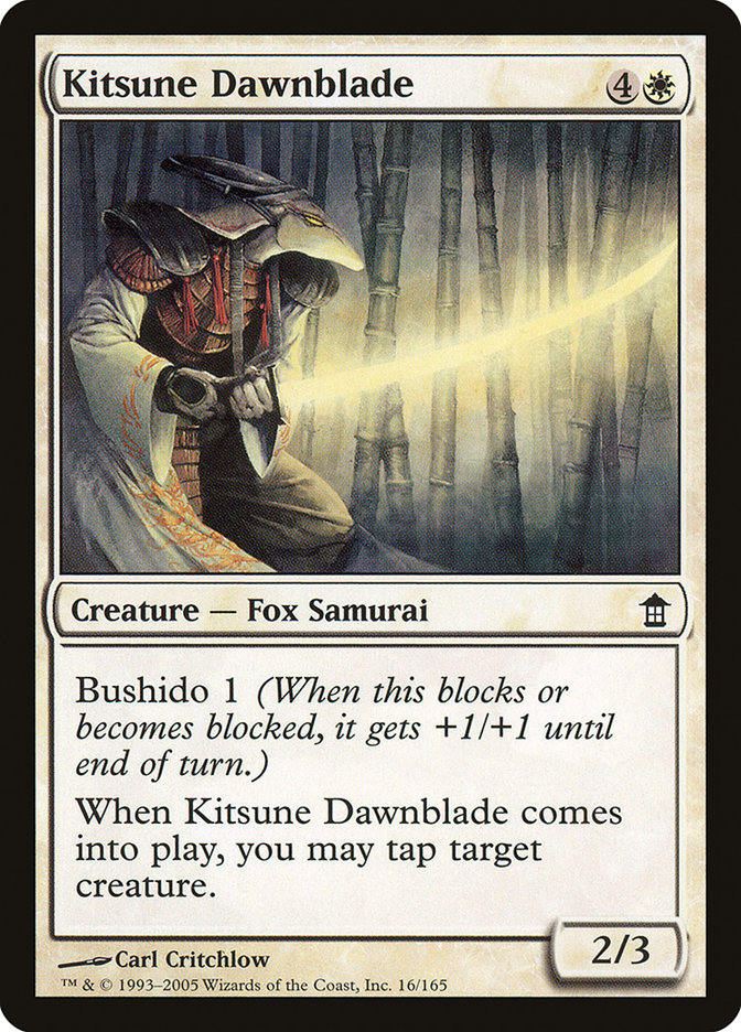 Kitsune Dawnblade [Saviors of Kamigawa] | Mega City Incorporated