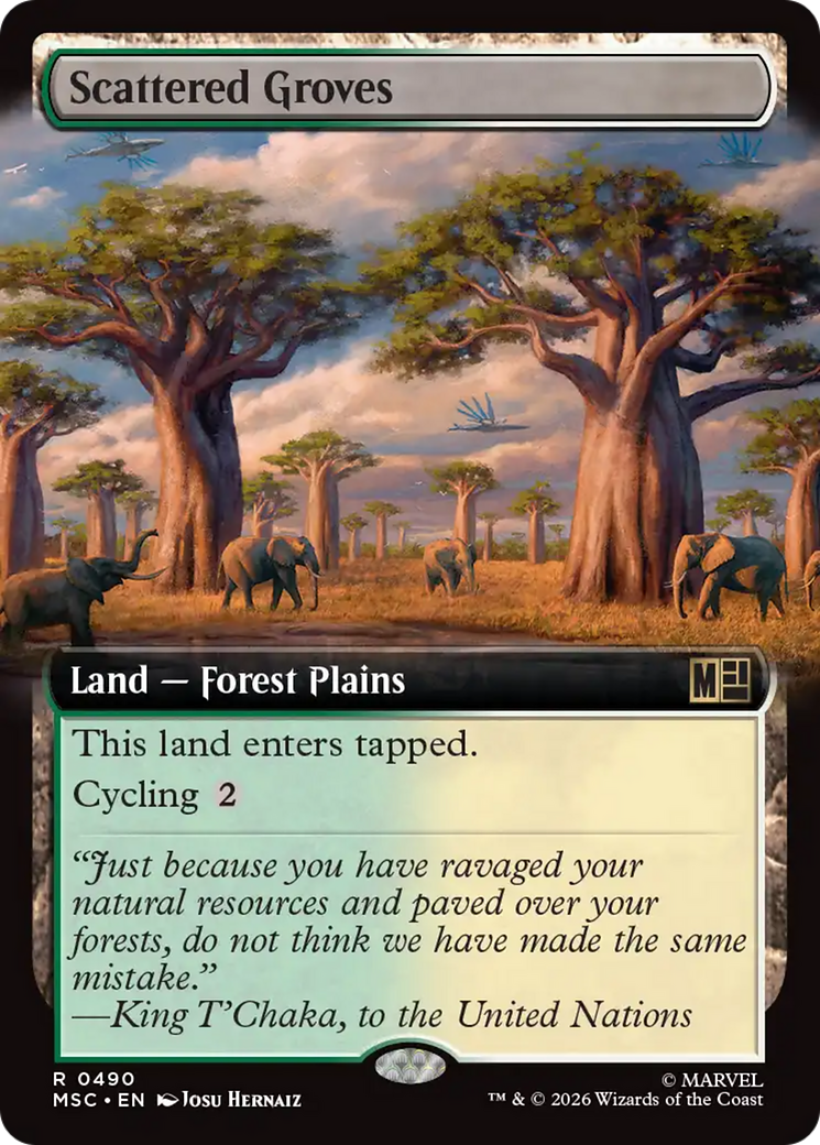 Scattered Groves (Extended Art) [Marvel Super Heroes Commander] | Mega City Incorporated