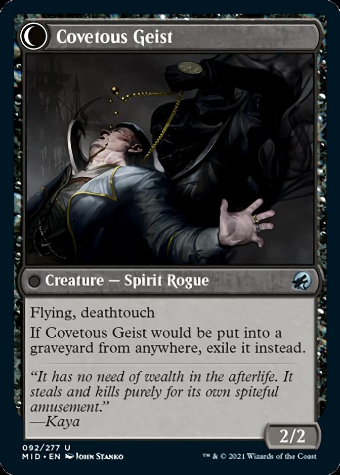 Covert Cutpurse // Covetous Geist [Innistrad: Midnight Hunt] | Mega City Incorporated