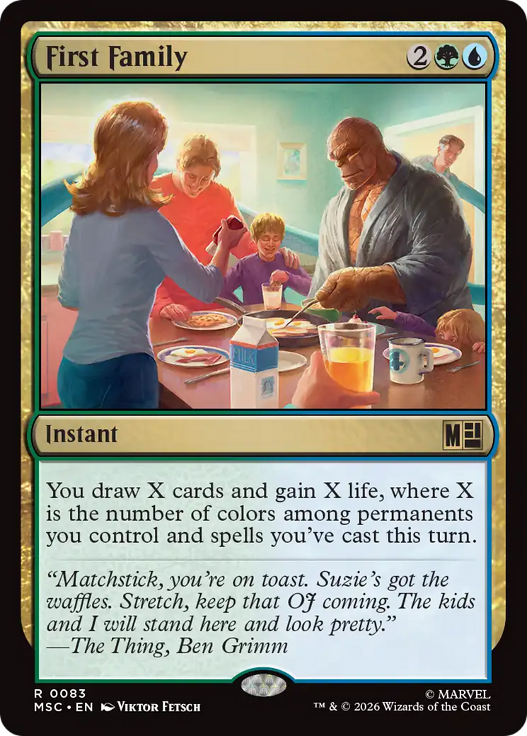 First Family (Surge Foil) [Marvel Super Heroes Commander] | Mega City Incorporated
