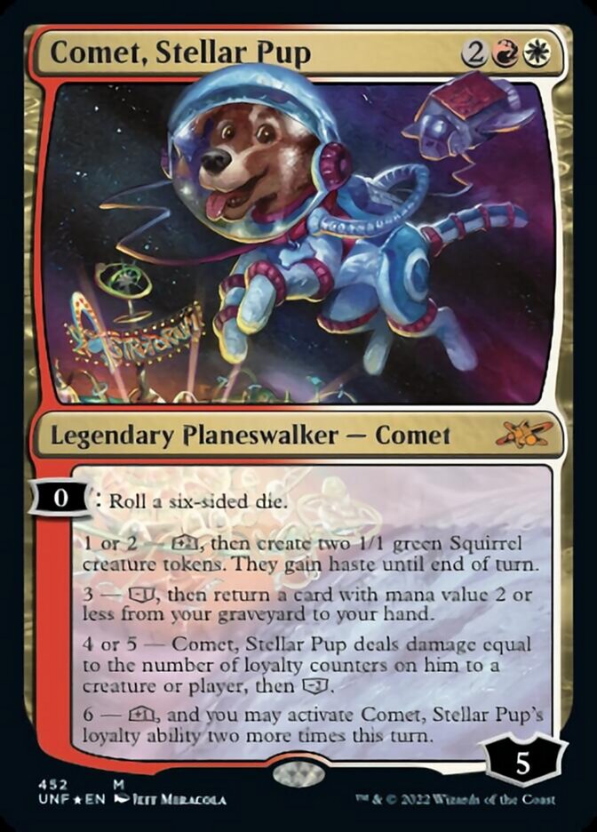 Comet, Stellar Pup (Galaxy Foil) [Unfinity] | Mega City Incorporated