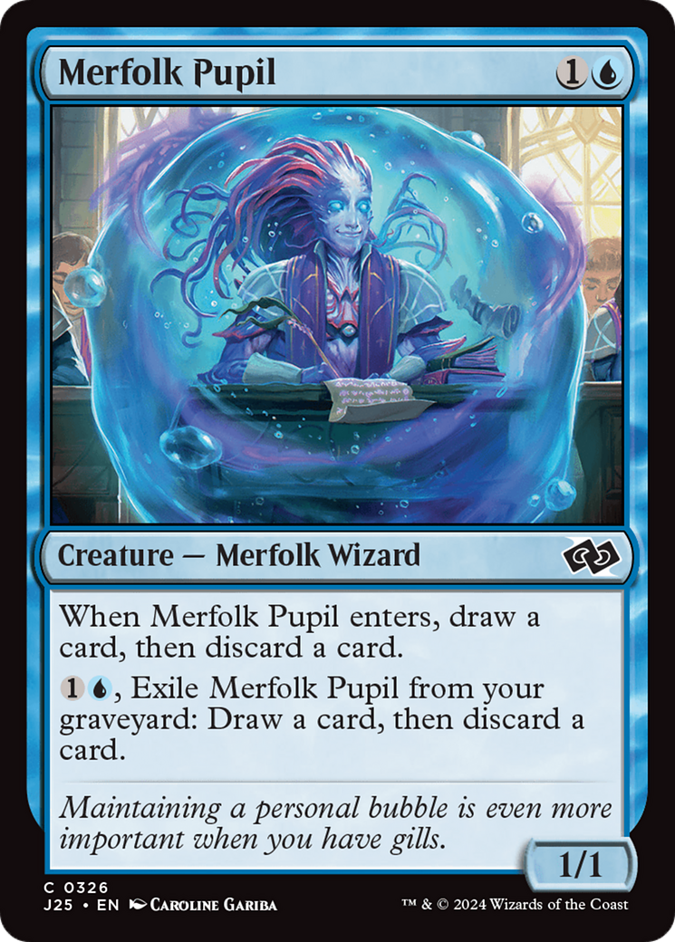 Merfolk Pupil [Foundations Jumpstart] | Mega City Incorporated