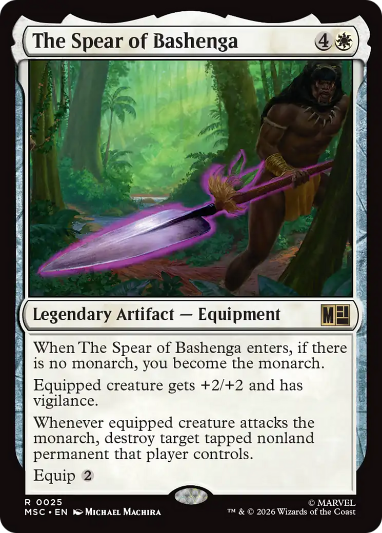 The Spear of Bashenga (Surge Foil) [Marvel Super Heroes Commander] | Mega City Incorporated