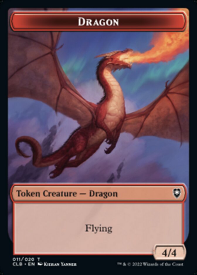 Dragon Token [Commander Legends: Battle for Baldur's Gate Tokens] | Mega City Incorporated