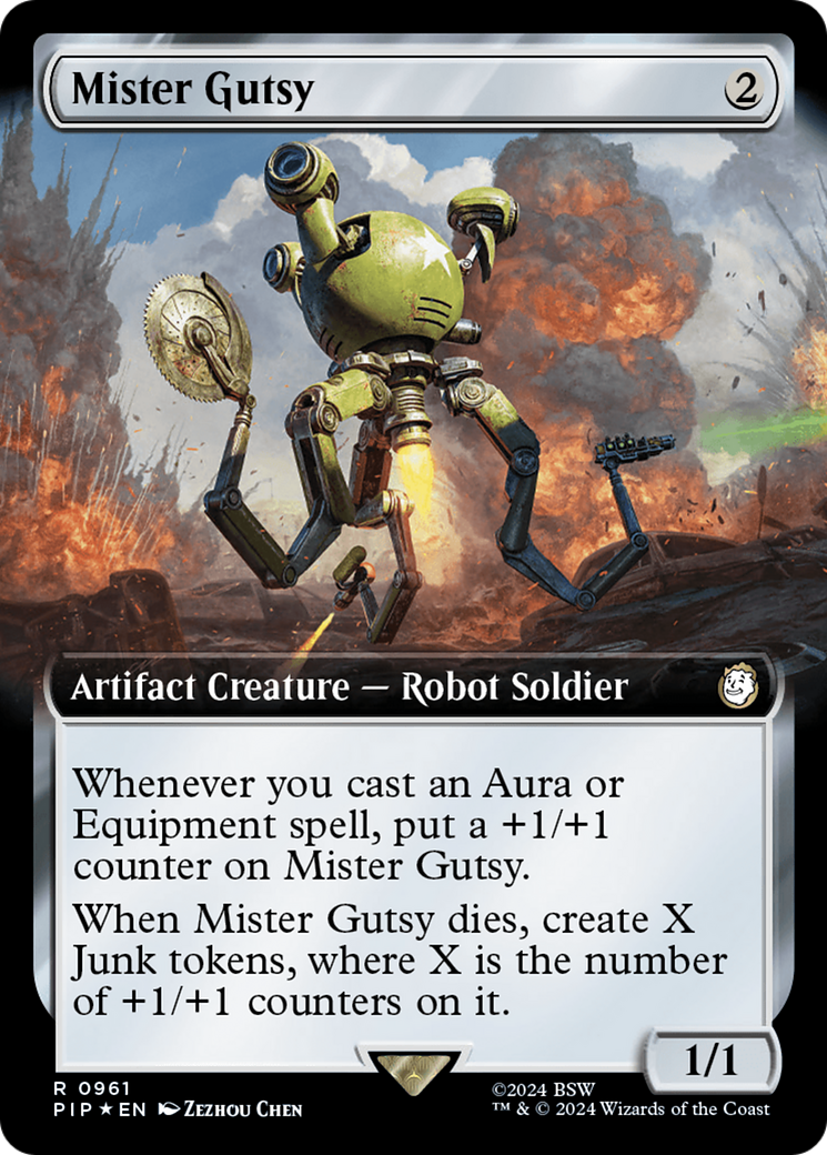 Mister Gutsy (Extended Art) (Surge Foil) [Fallout] | Mega City Incorporated