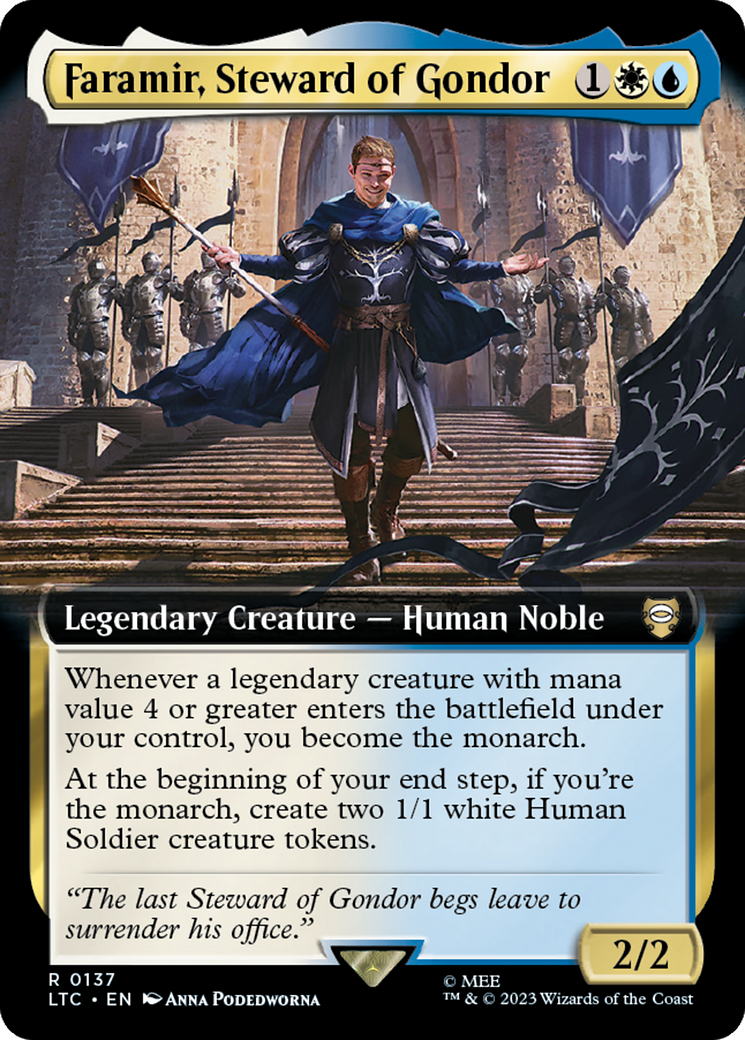 Faramir, Steward of Gondor (Extended Art) [The Lord of the Rings: Tales of Middle-Earth Commander] | Mega City Incorporated