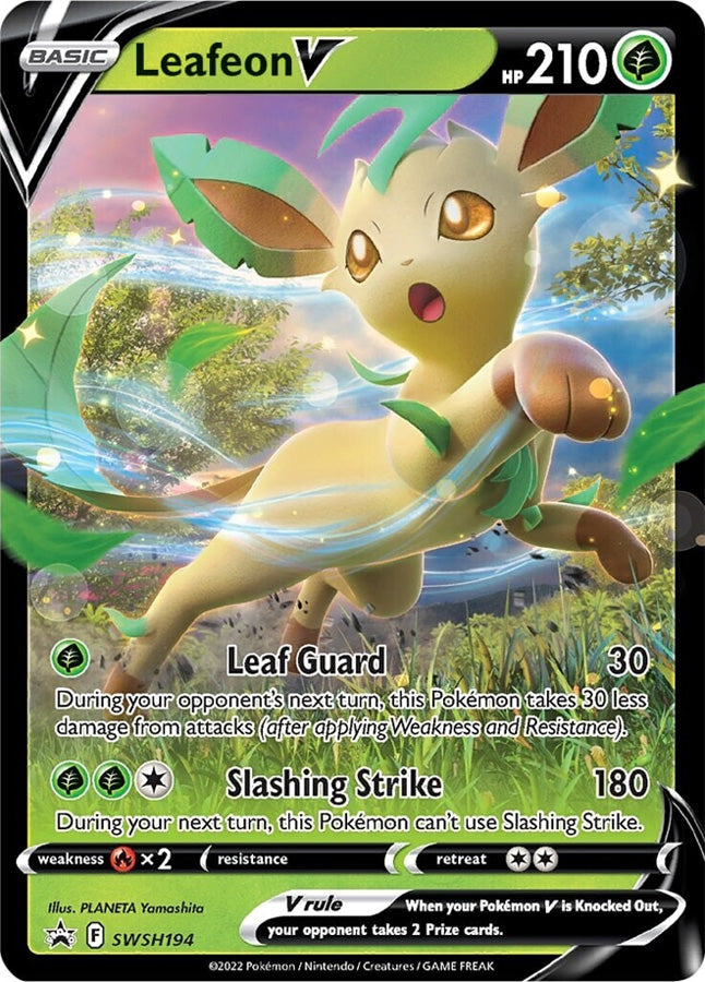 Leafeon V (SWSH194) [Sword & Shield: Black Star Promos] | Mega City Incorporated