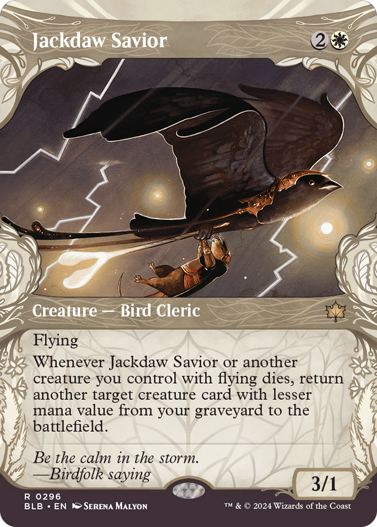 Jackdaw Savior (Showcase) [Bloomburrow] | Mega City Incorporated