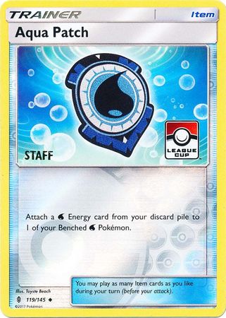 Aqua Patch (119/145) (League Promo Staff) [Sun & Moon: Guardians Rising] | Mega City Incorporated
