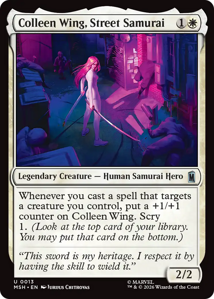 Colleen Wing, Street Samurai [Marvel Super Heroes] | Mega City Incorporated