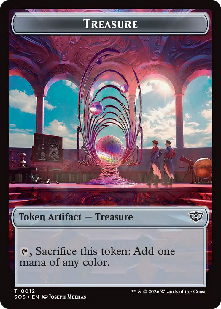 Elemental (0003) // Treasure Double-Sided Token [Secrets of Strixhaven Tokens] | Mega City Incorporated