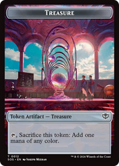 Elemental (0002) // Treasure Double-Sided Token [Secrets of Strixhaven Tokens] | Mega City Incorporated