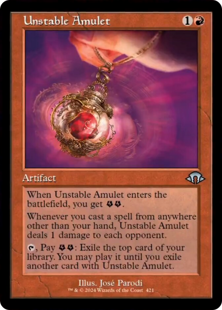 Unstable Amulet (Retro) [Modern Horizons 3] | Mega City Incorporated