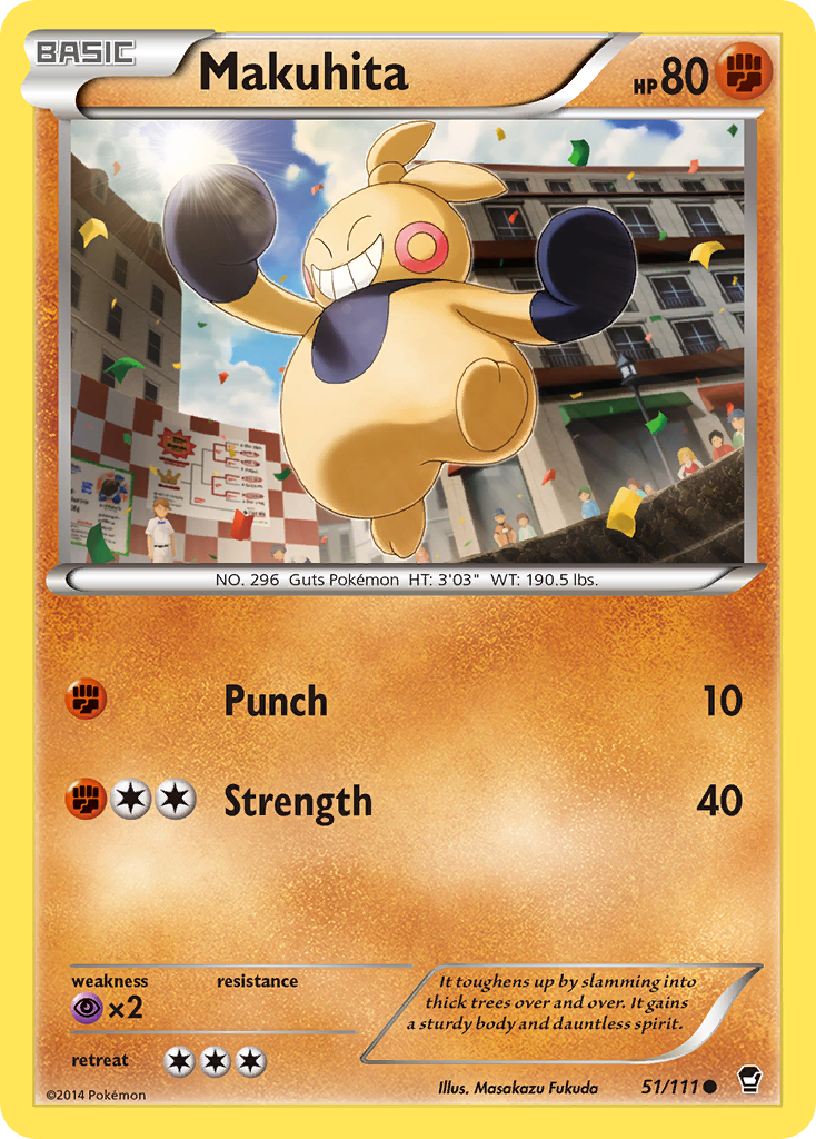 Makuhita (51/111) [XY: Furious Fists] | Mega City Incorporated