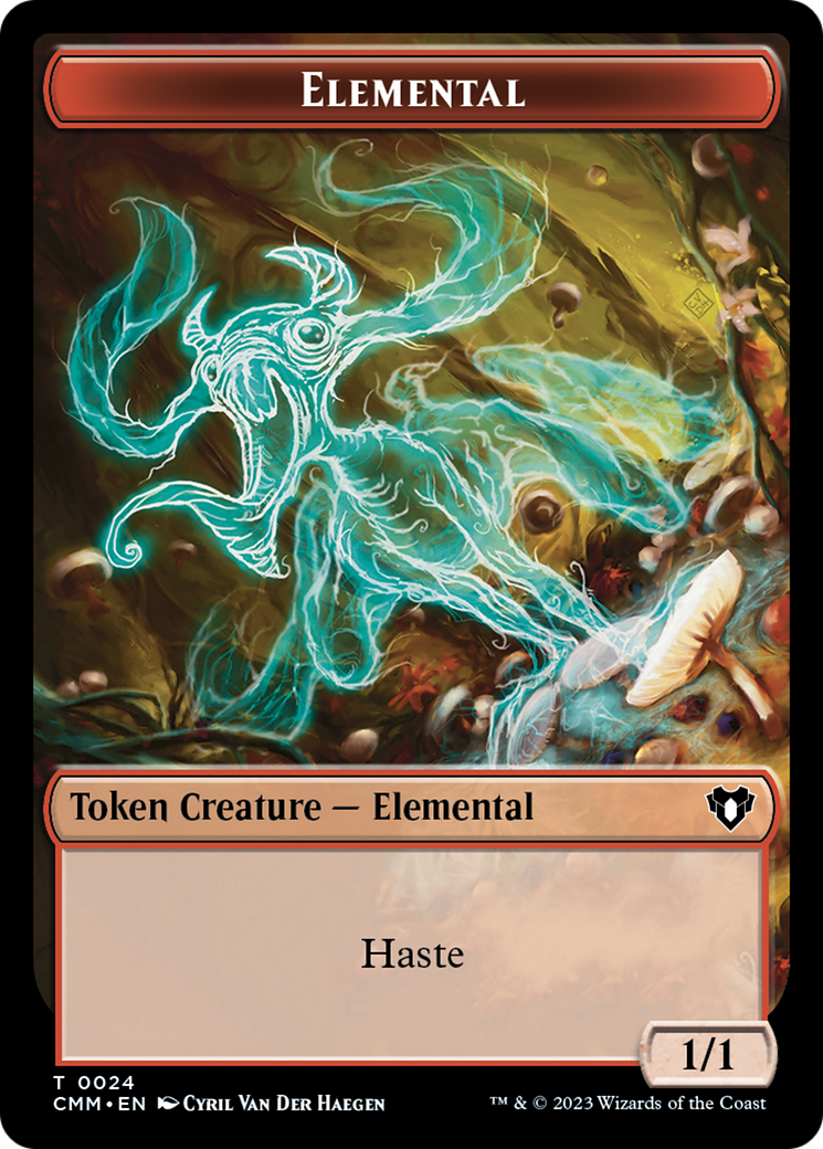 Elemental Token (24) [Commander Masters Tokens] | Mega City Incorporated