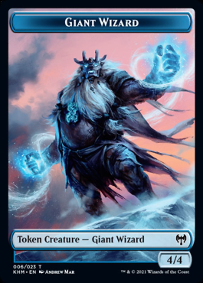Giant Wizard Token [Kaldheim Tokens] | Mega City Incorporated