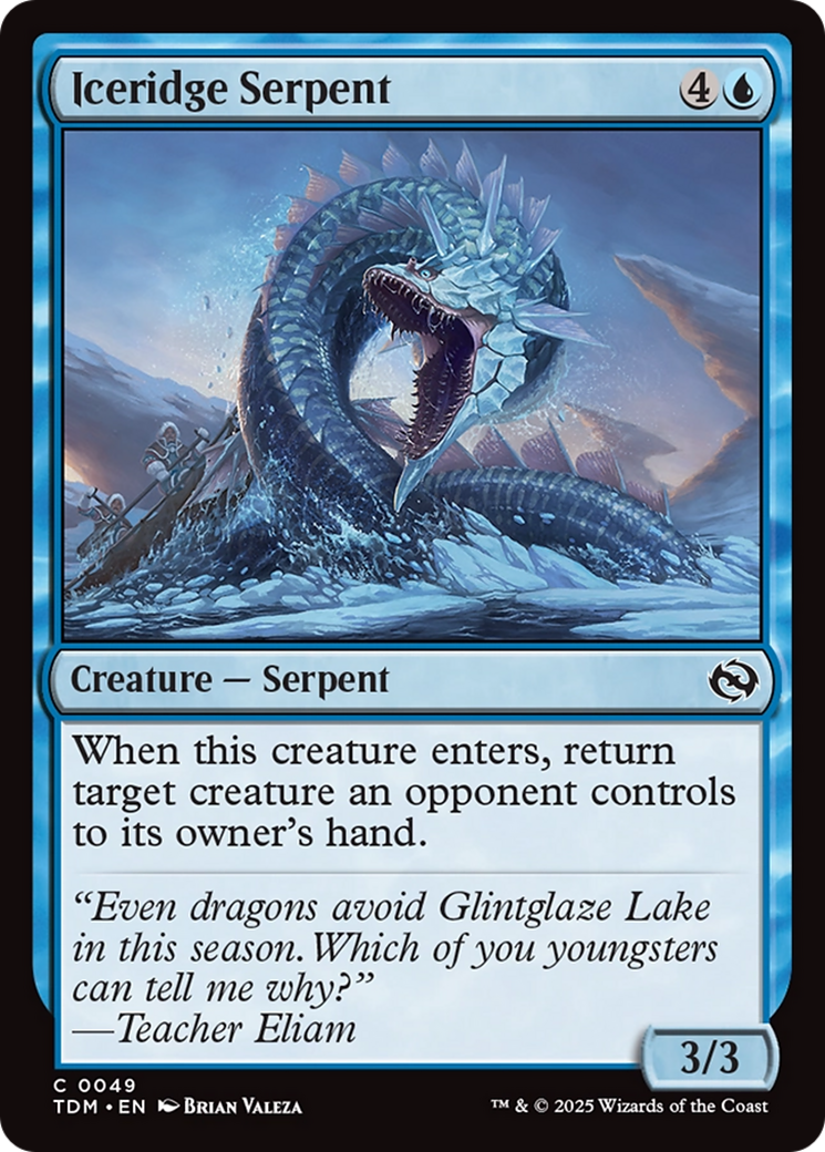 Iceridge Serpent [Tarkir: Dragonstorm] | Mega City Incorporated
