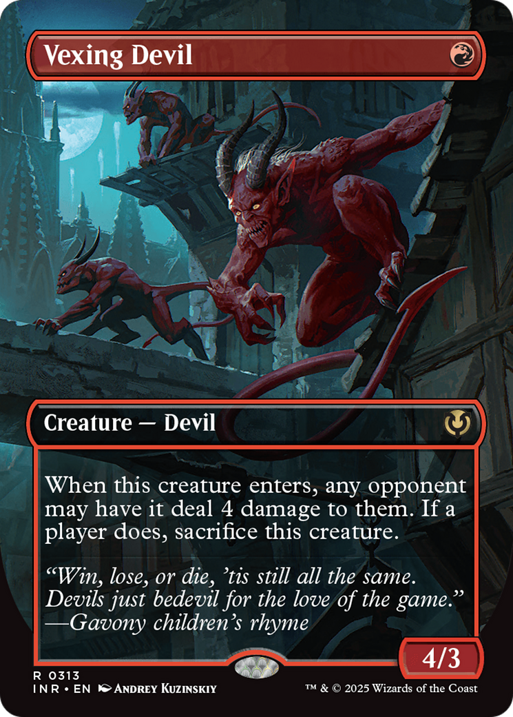 Vexing Devil (Borderless) [Innistrad Remastered] | Mega City Incorporated