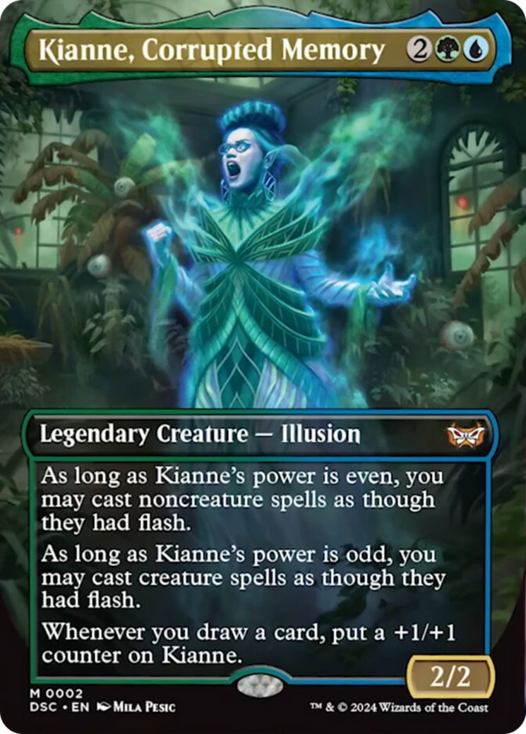 Kianne, Corrupted Memory (Borderless) [Duskmourn: House of Horror Commander] | Mega City Incorporated