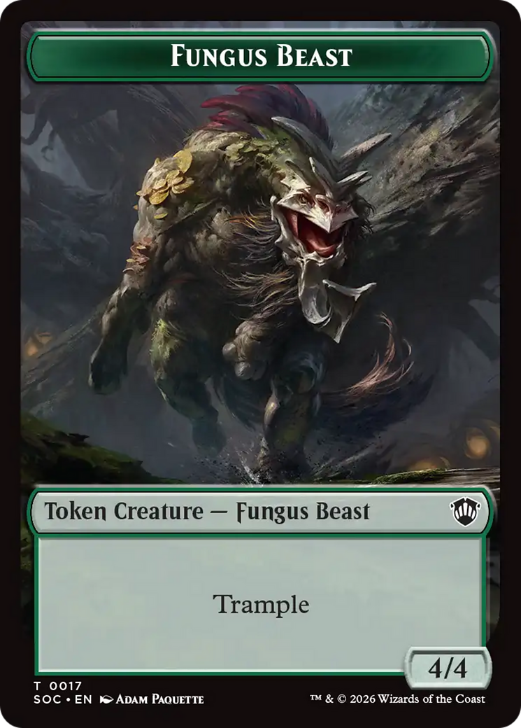 Goat // Fungus Beast Double-Sided Token [Secrets of Strixhaven Commander Tokens] | Mega City Incorporated