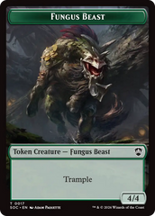 Goat // Fungus Beast Double-Sided Token [Secrets of Strixhaven Commander Tokens] | Mega City Incorporated