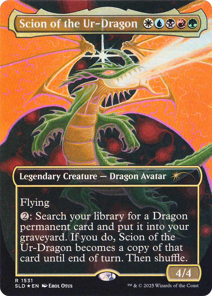 Scion of the Ur-Dragon (Rainbow Foil) [Secret Lair Drop Series] | Mega City Incorporated