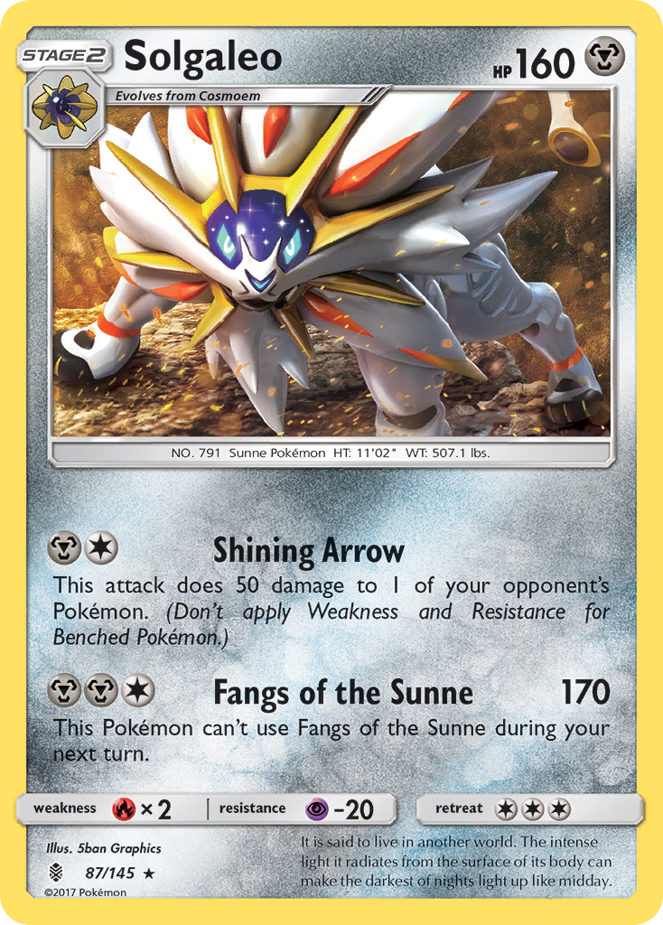 Solgaleo (87/145) [Sun & Moon: Guardians Rising] | Mega City Incorporated