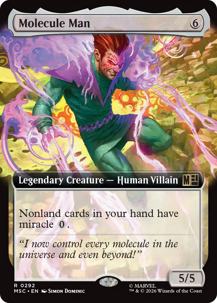 Molecule Man (Extended Art) [Marvel Super Heroes Commander] | Mega City Incorporated