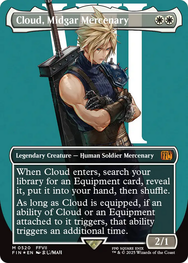 Cloud, Midgar Mercenary (Borderless) (Surge Foil) [FINAL FANTASY] | Mega City Incorporated