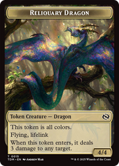 Reliquary Dragon // Dragon (0011) Double-Sided Token [Tarkir: Dragonstorm Tokens] | Mega City Incorporated