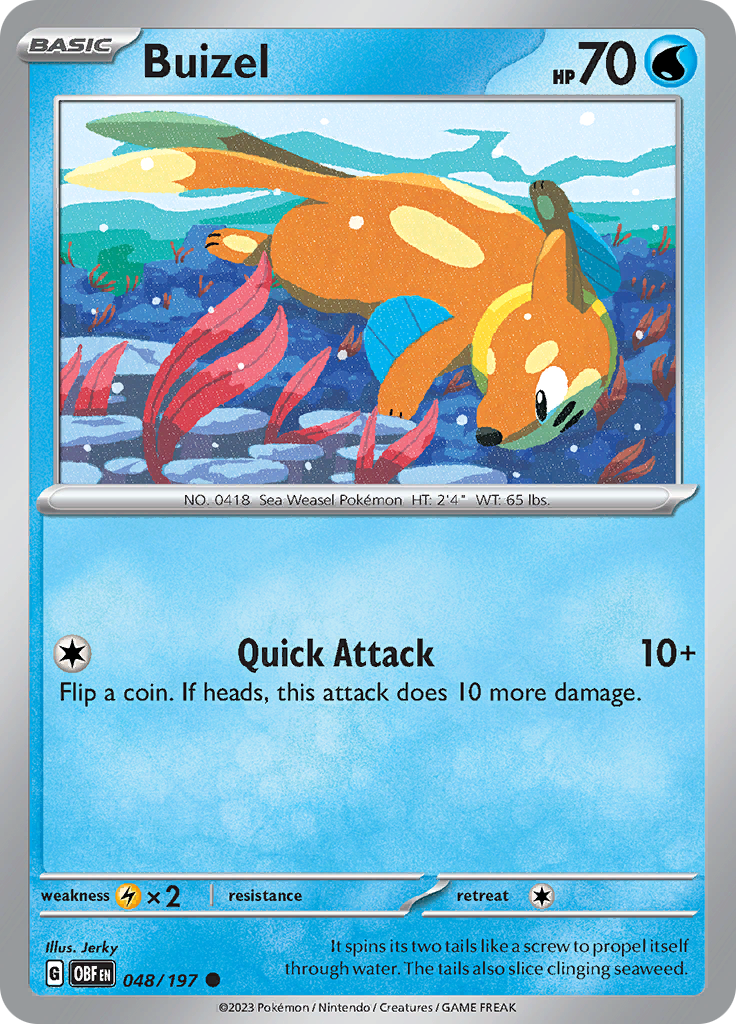 Buizel (048/197) [Scarlet & Violet: Obsidian Flames] | Mega City Incorporated