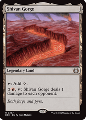 Shivan Gorge [Duskmourn: House of Horror Commander] | Mega City Incorporated