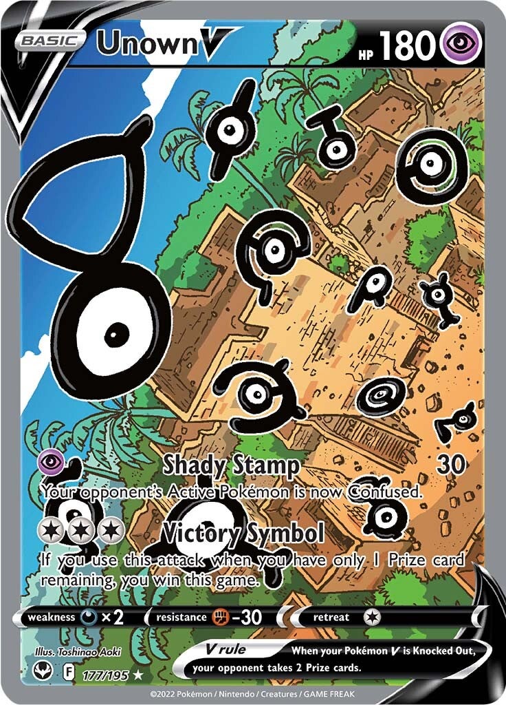 Unown V (177/195) [Sword & Shield: Silver Tempest] | Mega City Incorporated